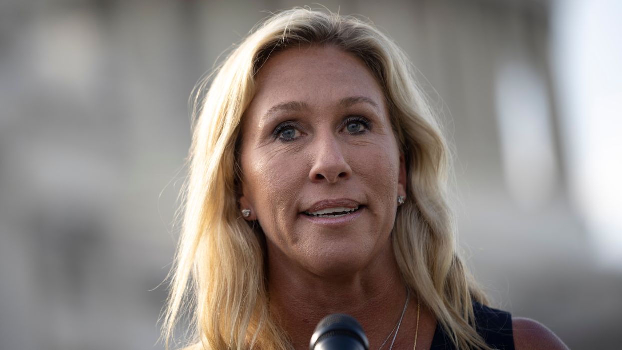 <p>Rep. Marjorie Taylor Greene has been given with a 12 hour suspension</p>