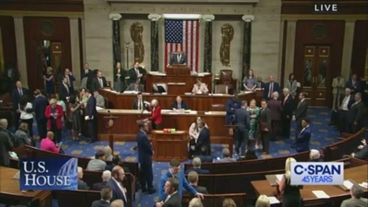 Marjorie Taylor Greene booed by fellow representatives over failed motion to oust House speaker