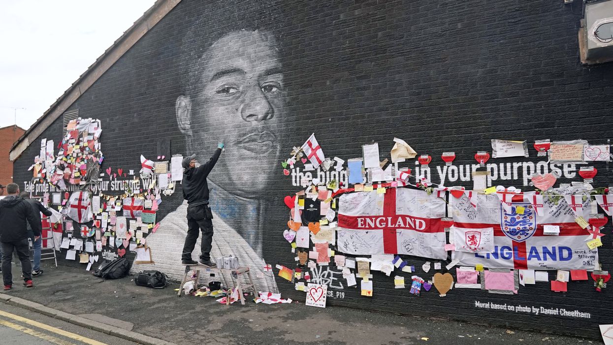 Repairs to Marcus Rashford mural