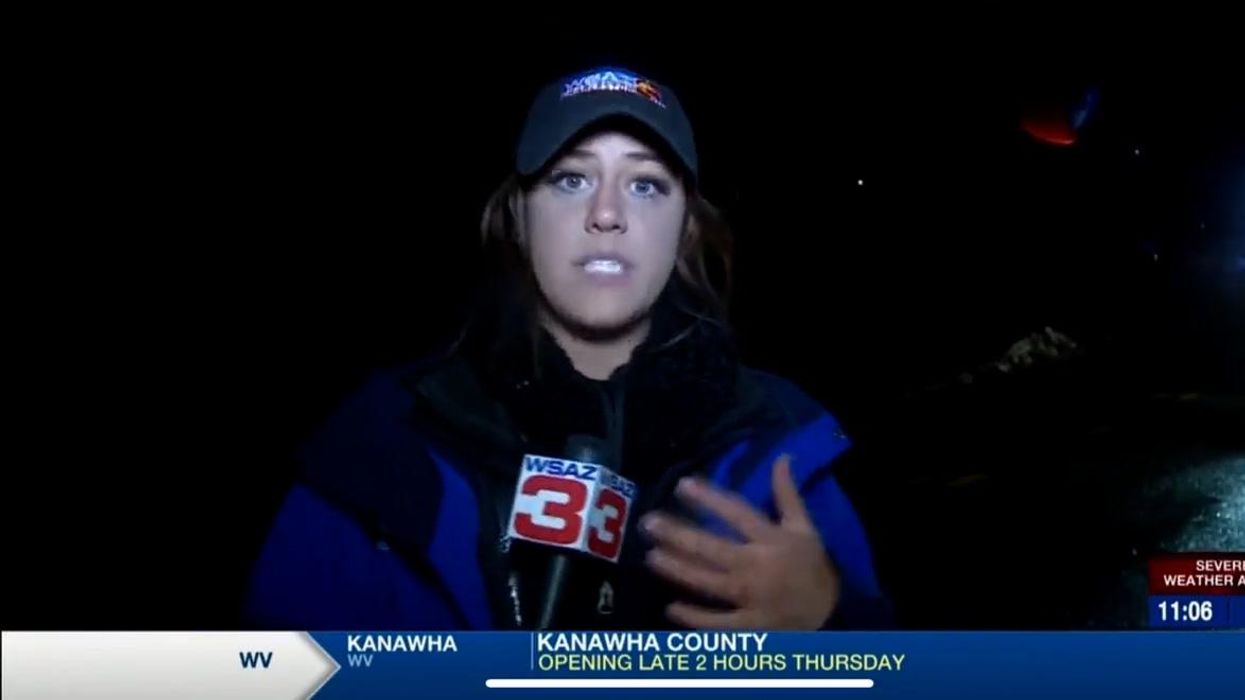 Reporter gets hit by car on live TV and continues with her report