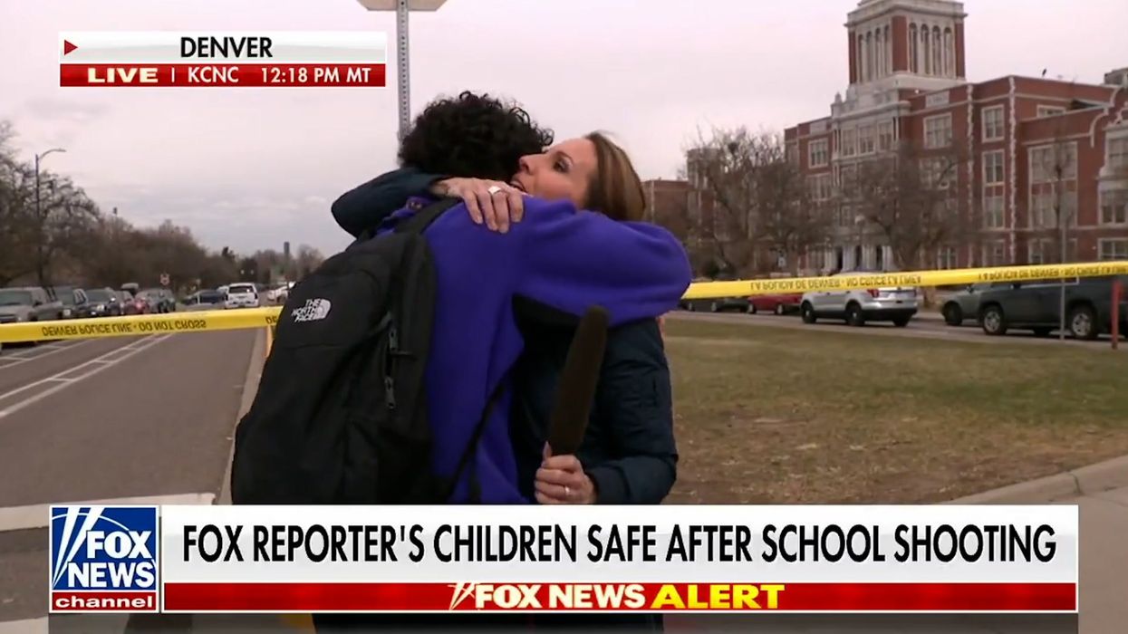 Emotional moment shows Fox News reporter reuniting with son after school shooting