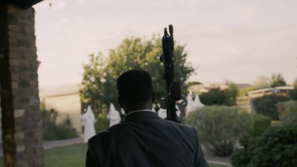 Republican candidate films ad where he fights KKK with assault weapons