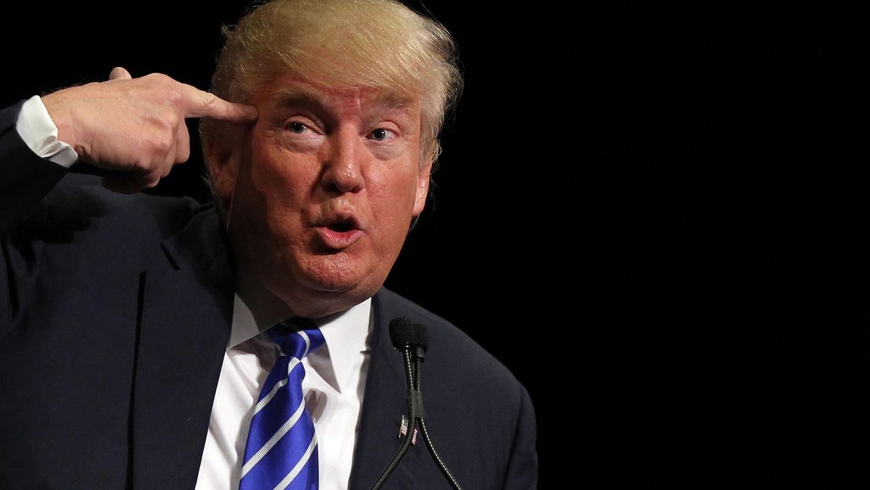Republican presidential candidate Donald Trump speaks during a campaign rally at the Treasure Island Hotel & Casino on October 8, 2015 in Las Vegas, Nevada.