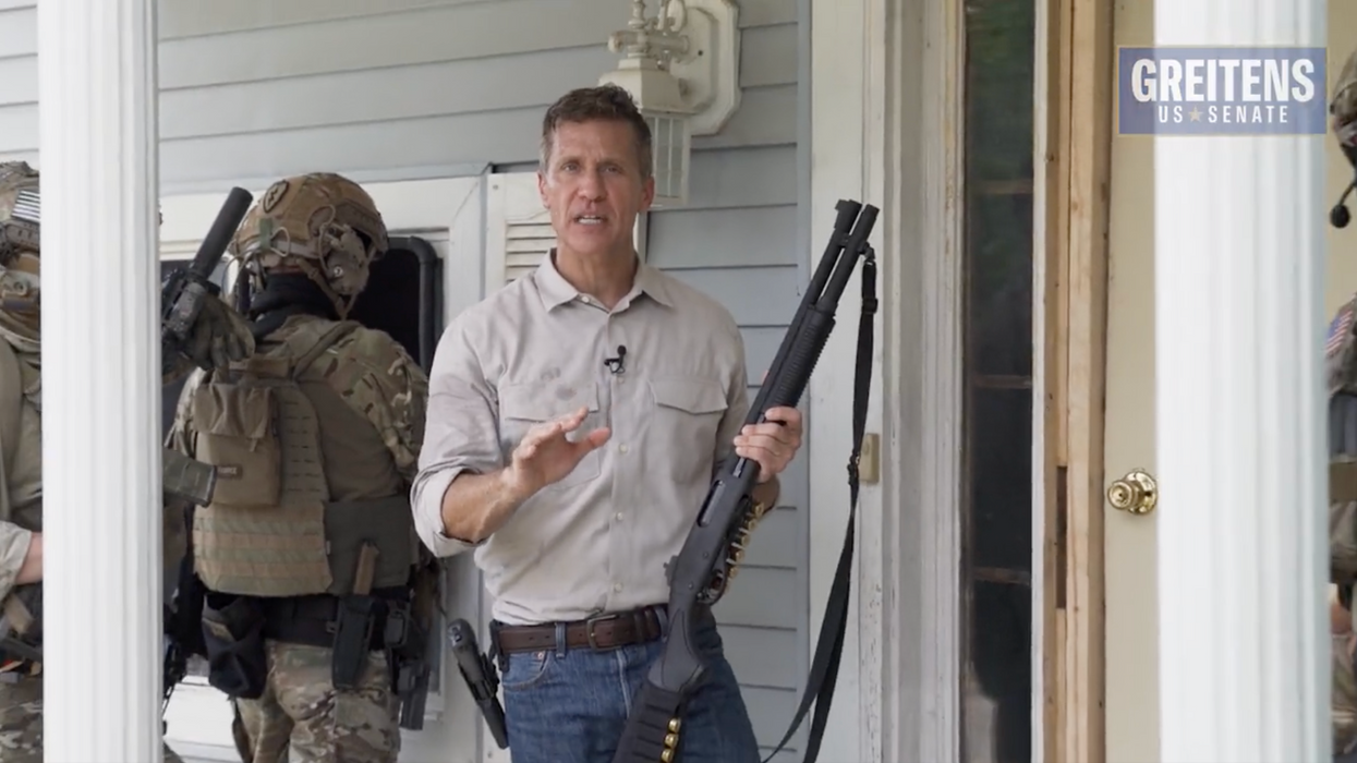 Right-wing Senate candidate issues threats in new campaign ad