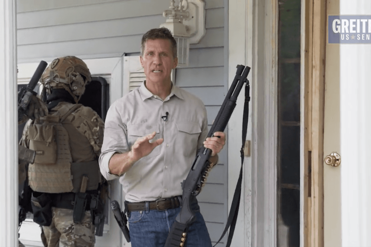 Right-wing Senate candidate issues threats in new campaign ad