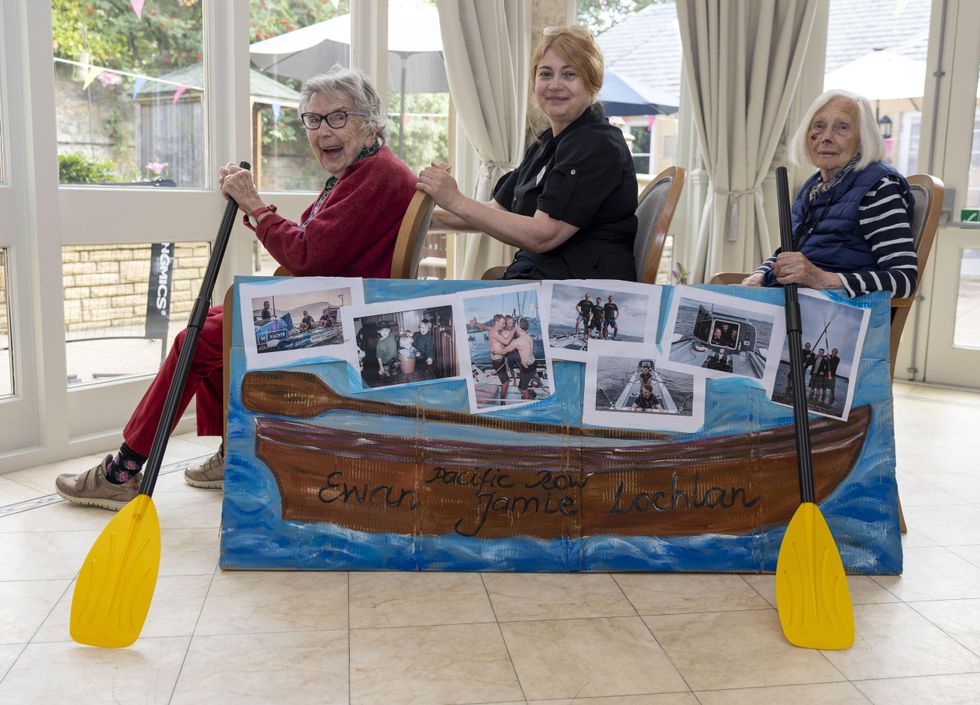 Care home residents take up oars to support Scots brothers’ Pacific bid