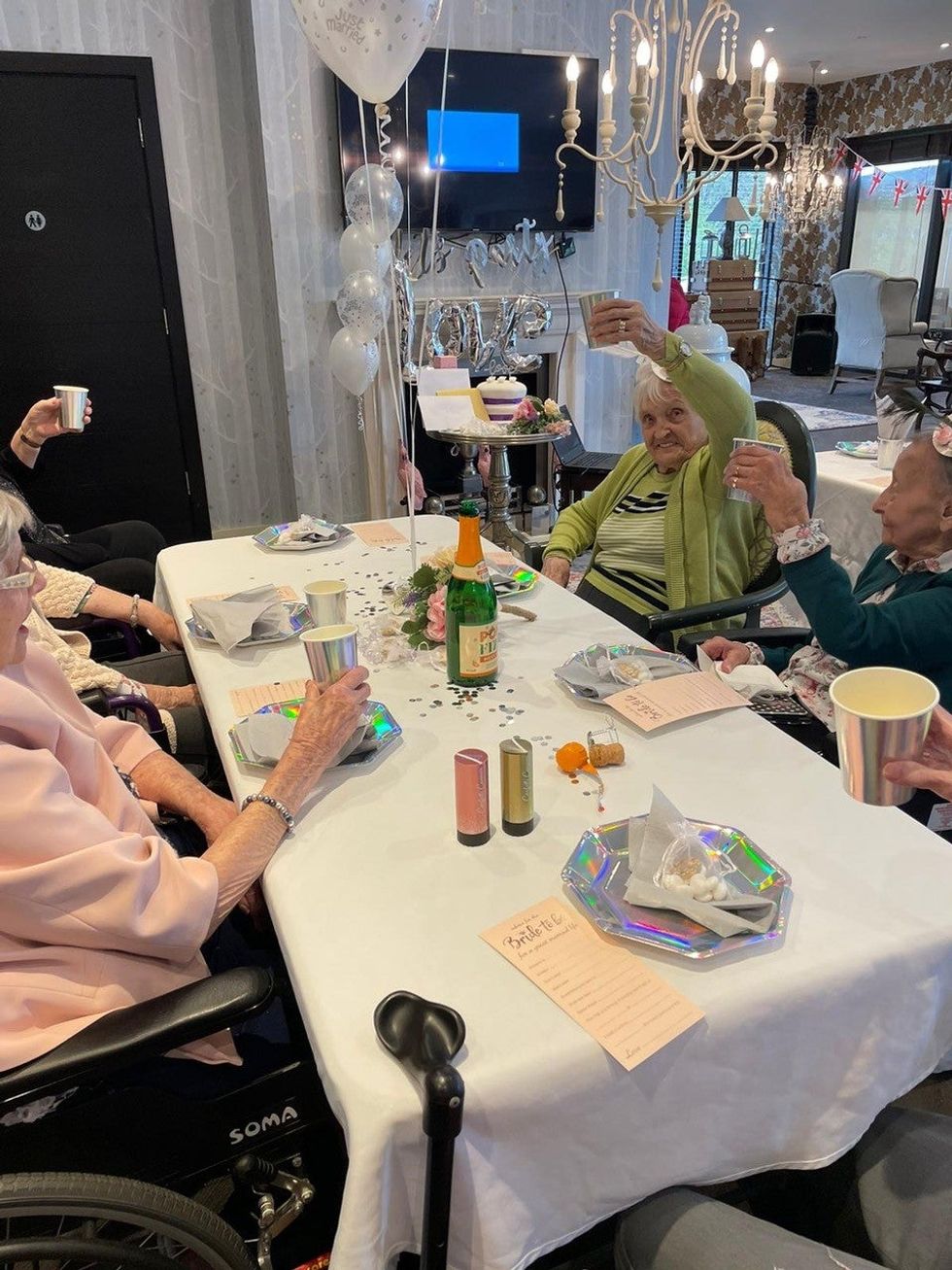 Residents at the wedding