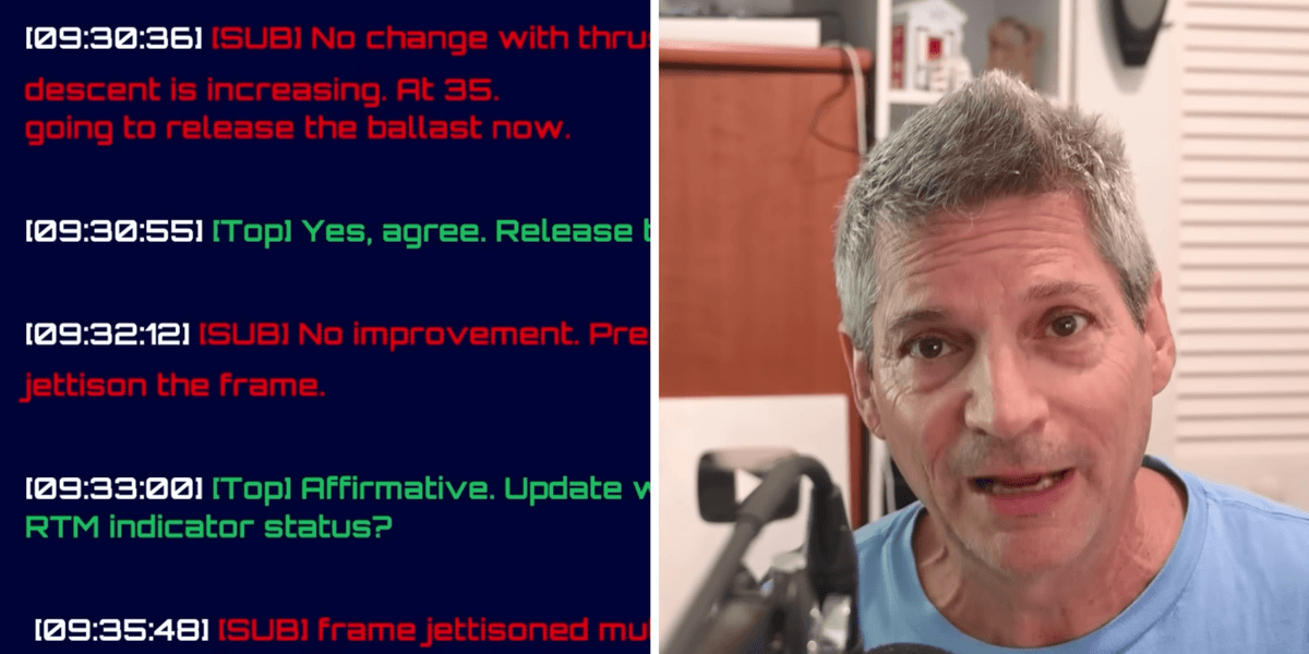Engineer reviews accuracy of 'leaked Titan sub transcript' | indy100