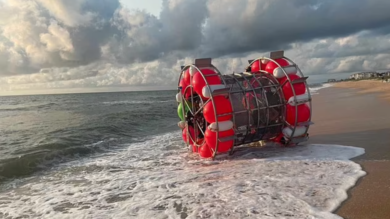 Man who tried to cross ocean in human hamster wheel banned from sea