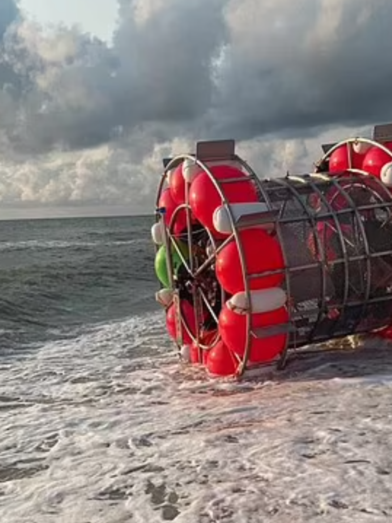 Man who tried to cross ocean in human hamster wheel slapped with ban from sea