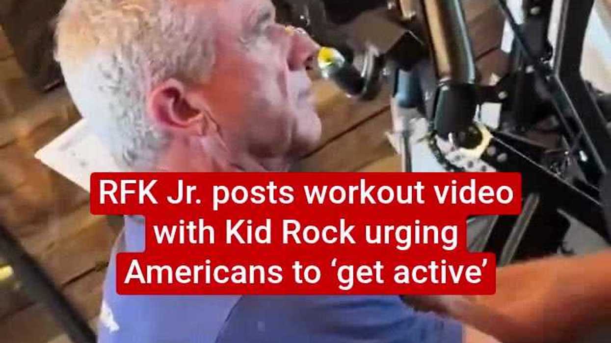 One detail in RFK Jr’s workout video with Kid Rock leaves viewers completely baffled