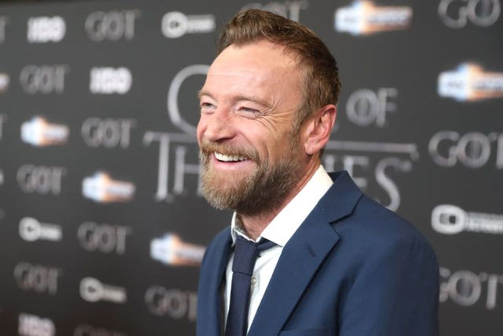 Richard Dormer was among the stars at the hospice (PA)