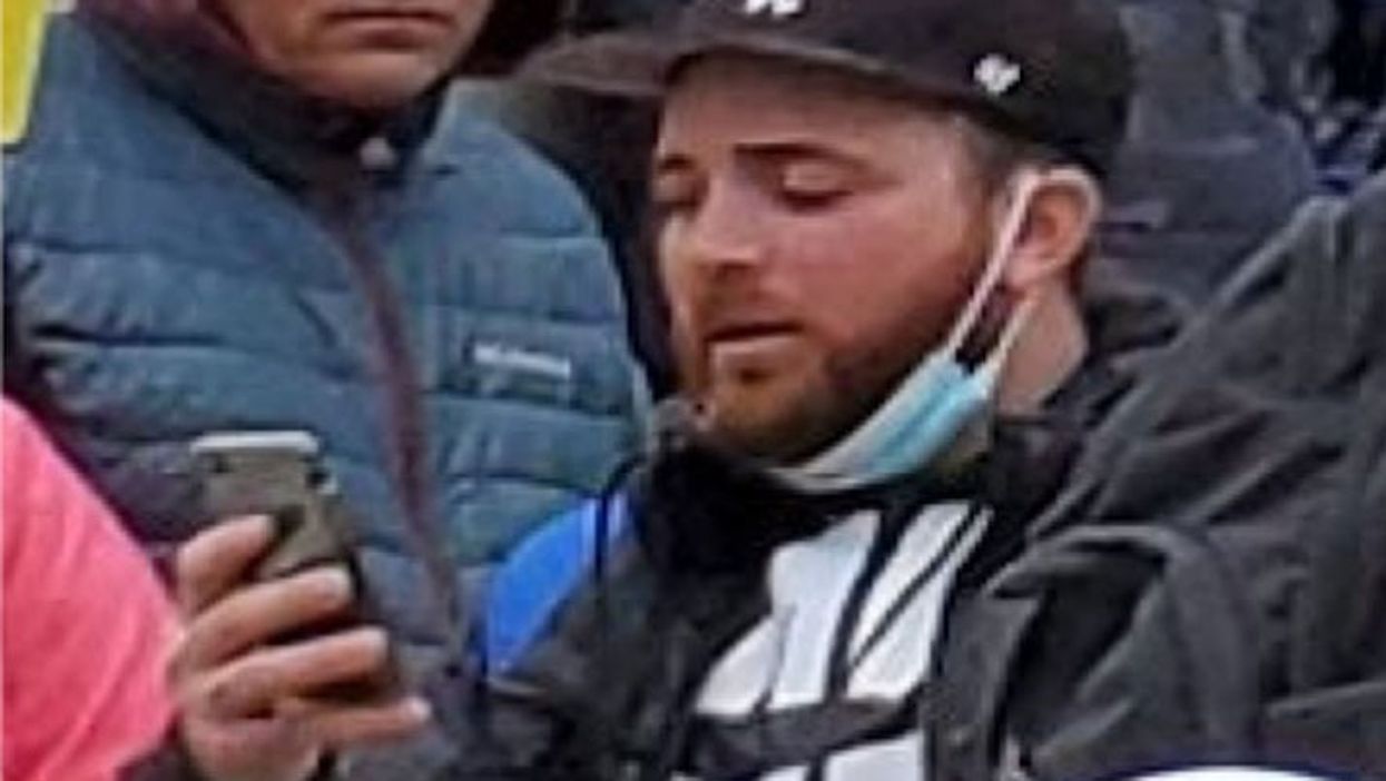 <p>Richard Michetti texting about the riot he was taking part in </p>