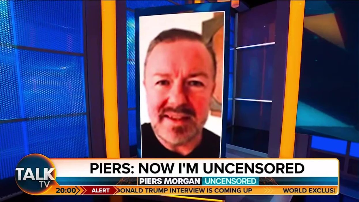 Ricky Gervais cameo on Piers Morgan's new show called 'the worst thing he's done this year'