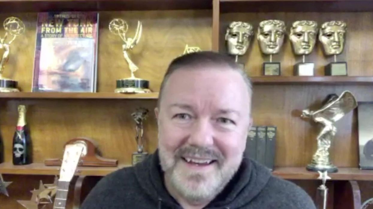 'I'm going a bit thin so I'm disabled': Ricky Gervais mocks backlash to Oscars alopecia joke