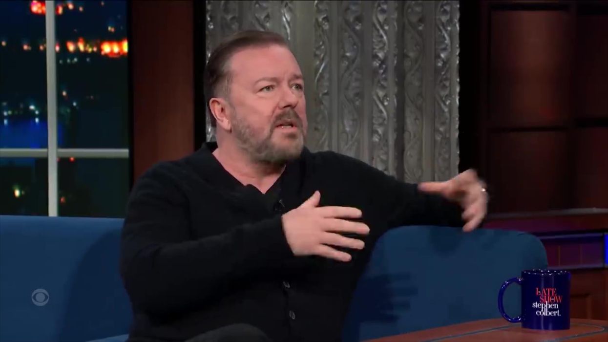 Ricky Gervais says if you get offended by jokes it means you're not 'smart'