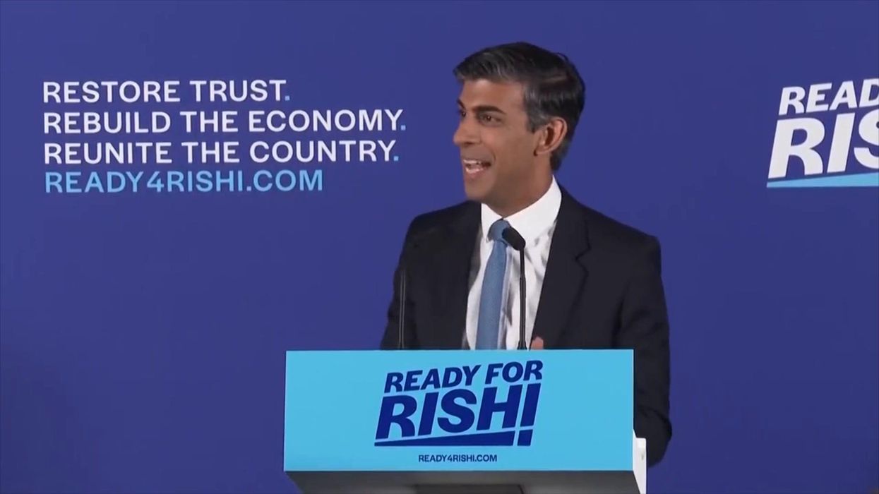 Beth Rigby booed after asking Rishi Sunak a question at campaign launch
