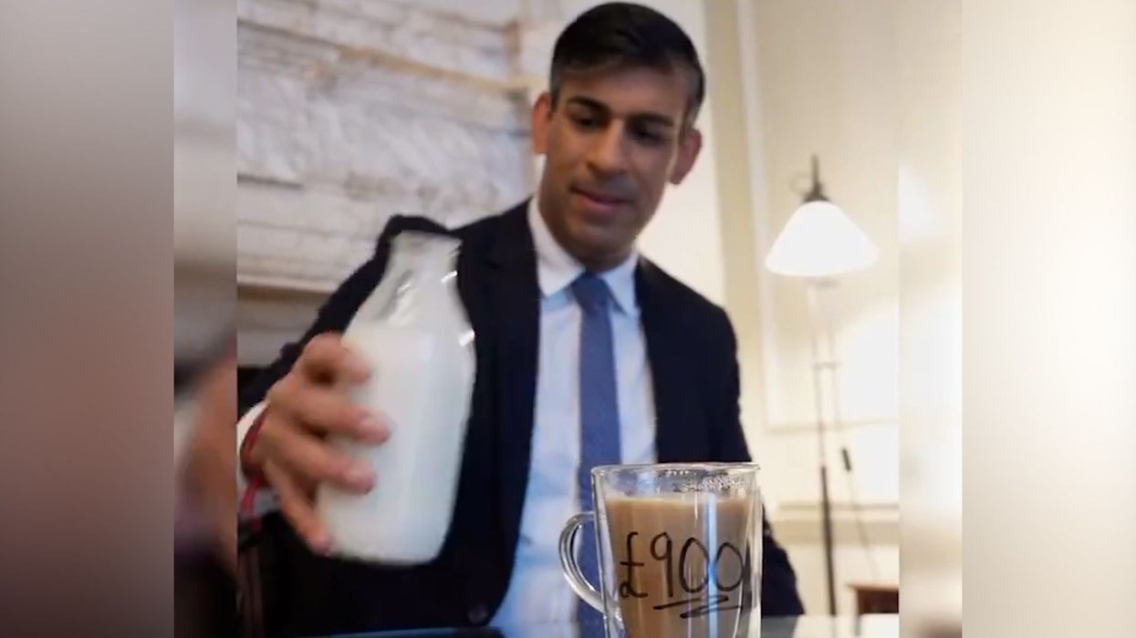 What TikTok trend was Rishi Sunak trying in widely criticised '£900 coffee' video?