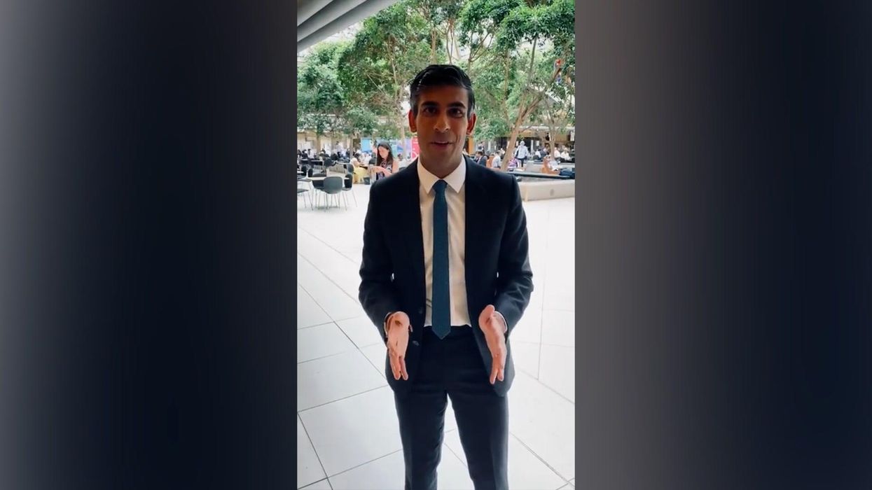 Rishi Sunak is handing out his own branded sunscreen and it's super cringe