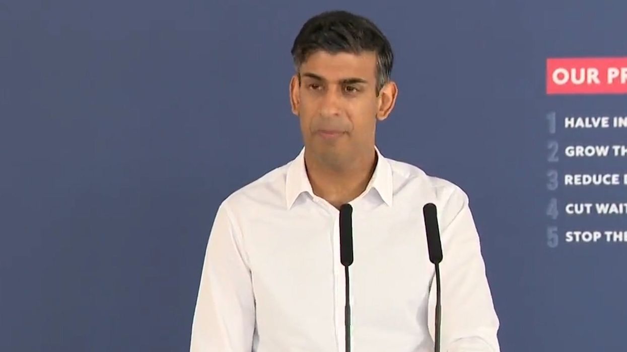 Rishi Sunak’s choice of boots sparks parody of one of his most controversial policies