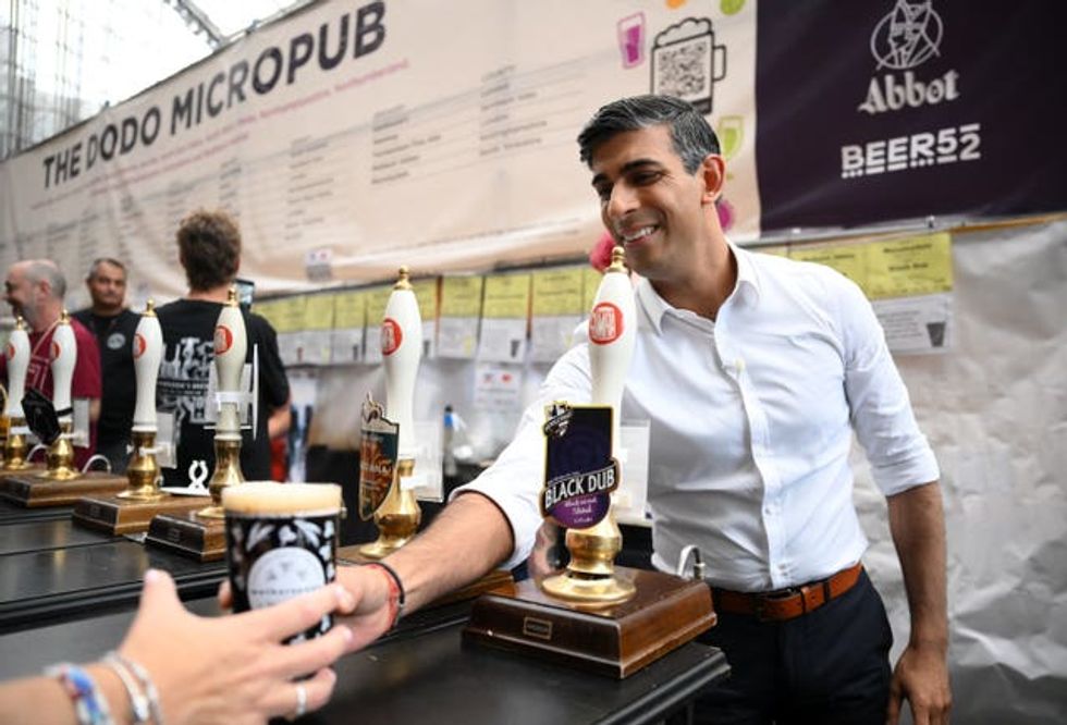 Rishi Sunak visit to Great British Beer Festival \u2013 London