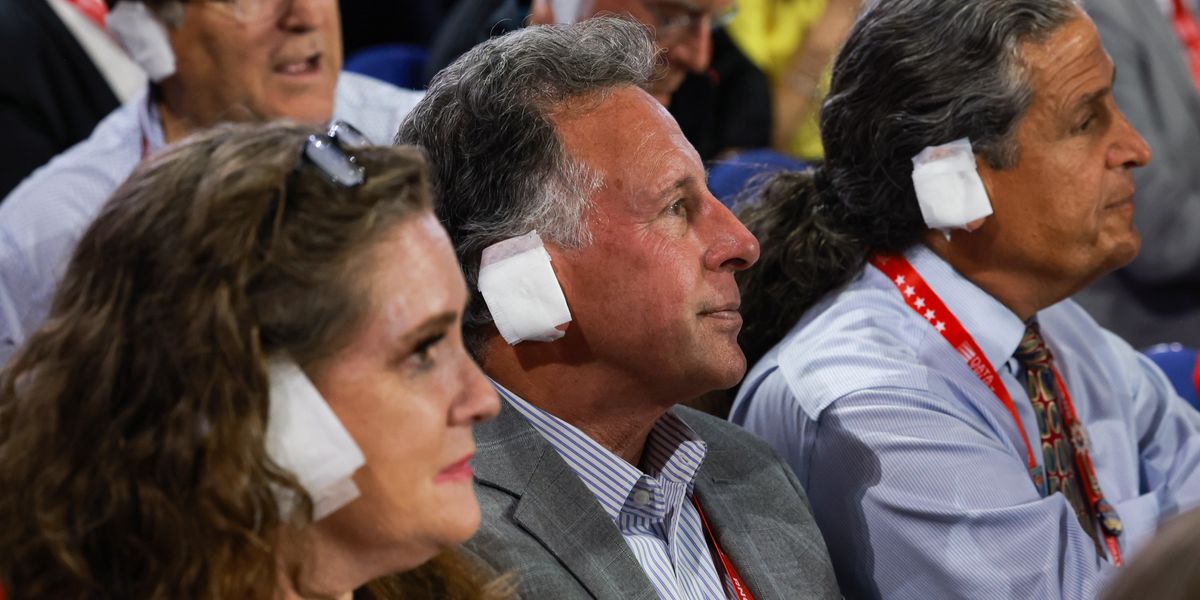 Donald Trump fans are wearing bandages on their ear in support indy100