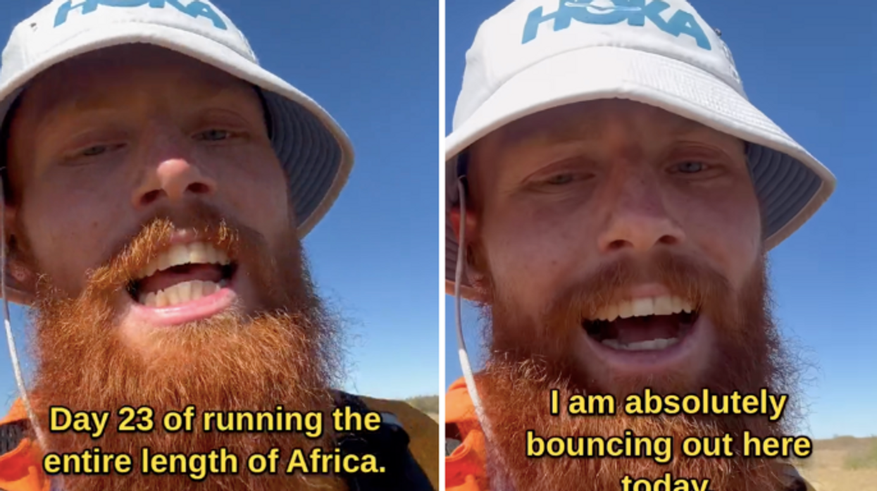 Who is Russ Cook - the 'hardest geezer' running the length of Africa for charity?