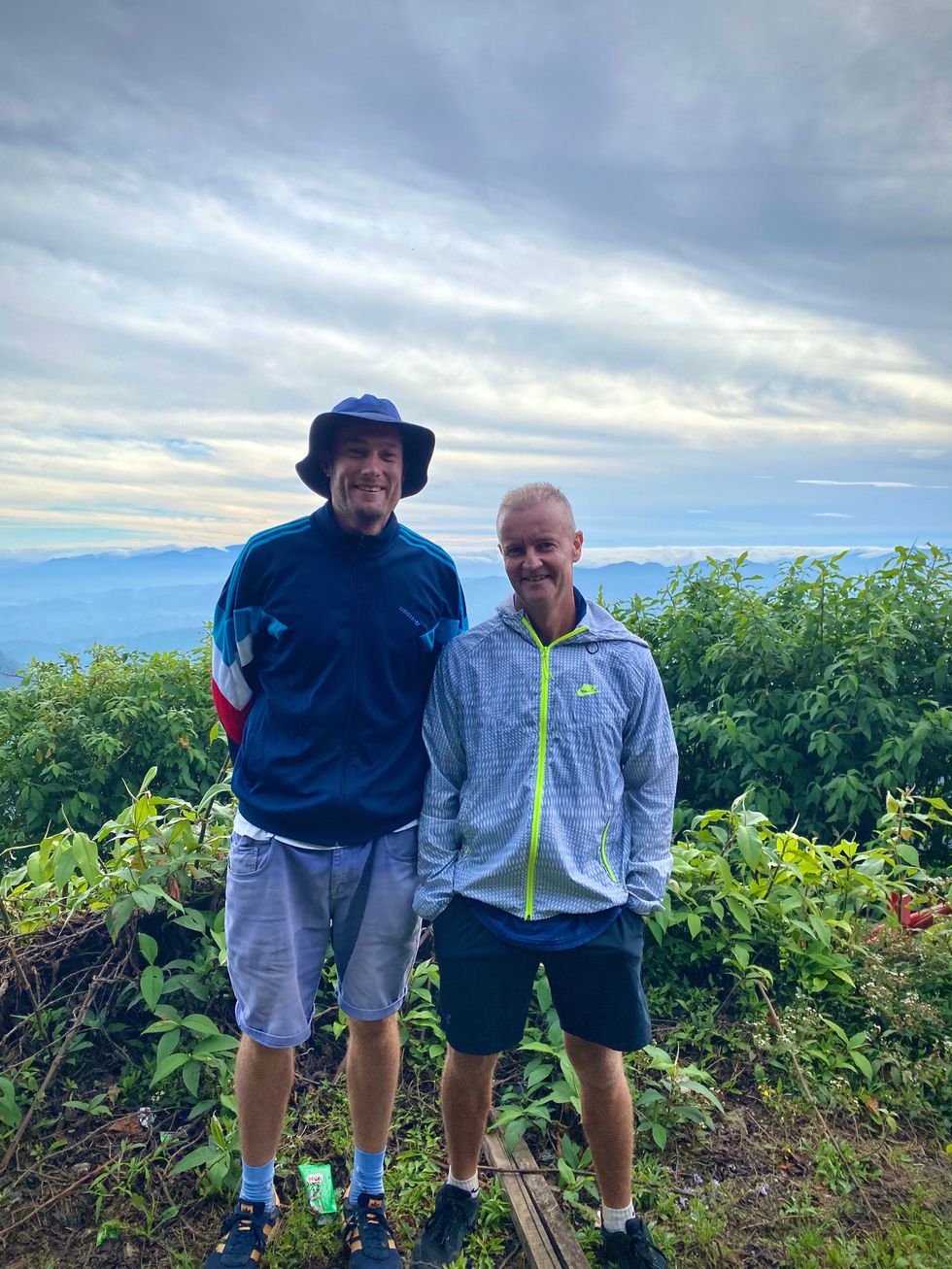 Rob Lewis and Grant Flower at Adam's Peak