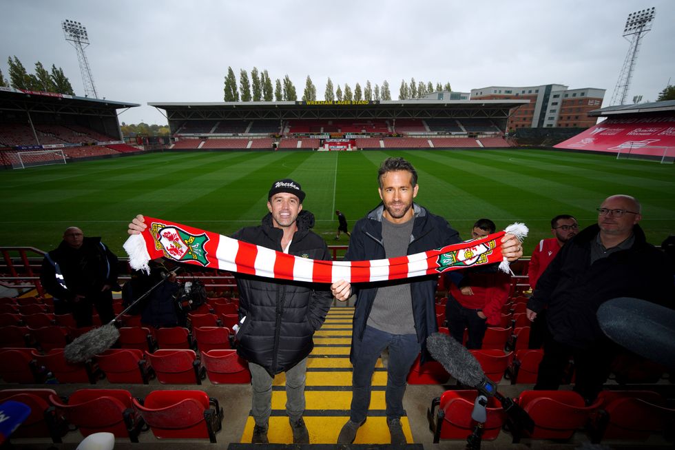 Rob McElhenney and Ryan Reynolds bought Wrexham in February (Peter Byrne/PA)