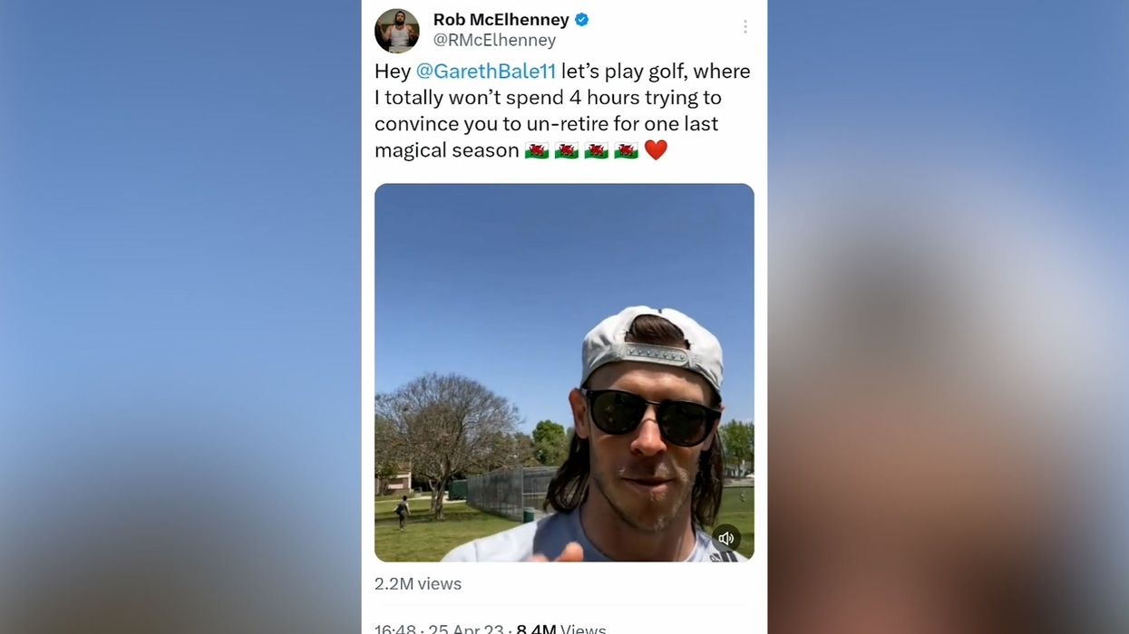Ryan Reynolds shares picture of Gareth Bale in a Wrexham shirt