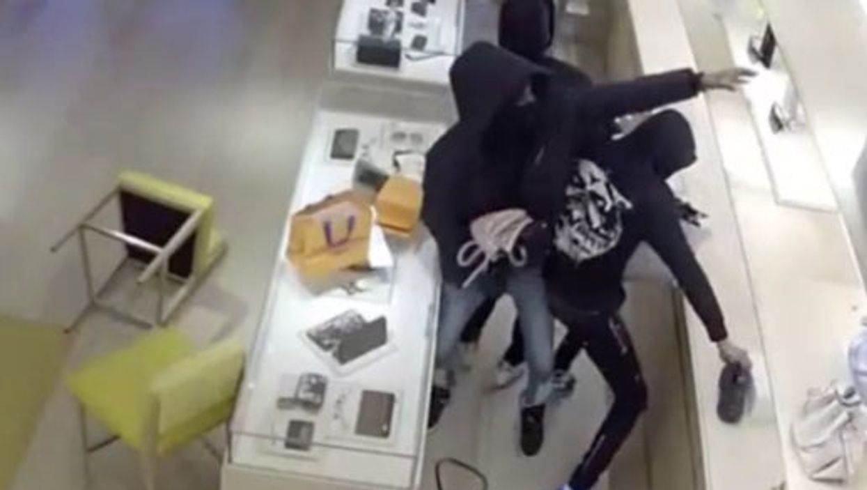 Thieves steal $100,000 in Louis Vuitton merchandise by walking