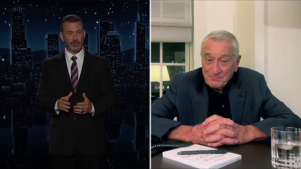 Robert de Niro dons his famous mobster persona to mock the FCC in Jimmy Kimmel return