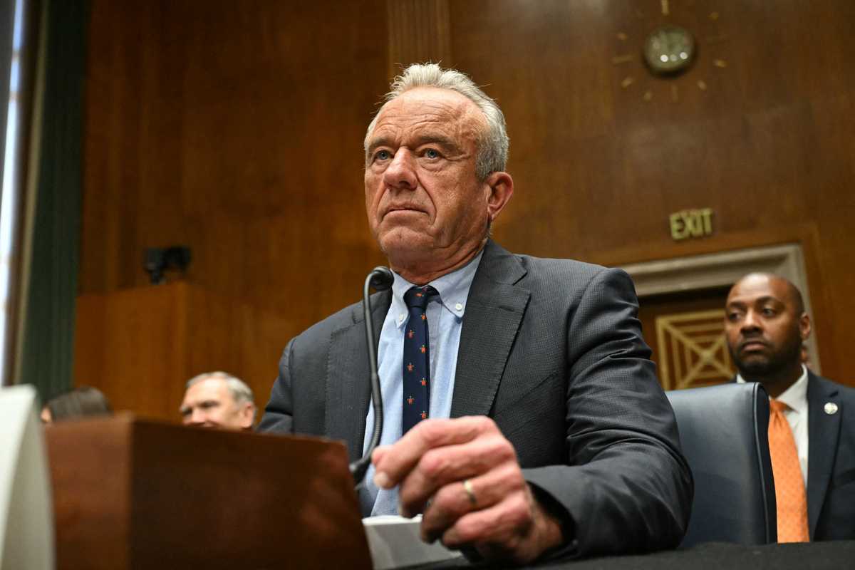 Robert F. Kennedy Jr. testifying during a Senate Committee.