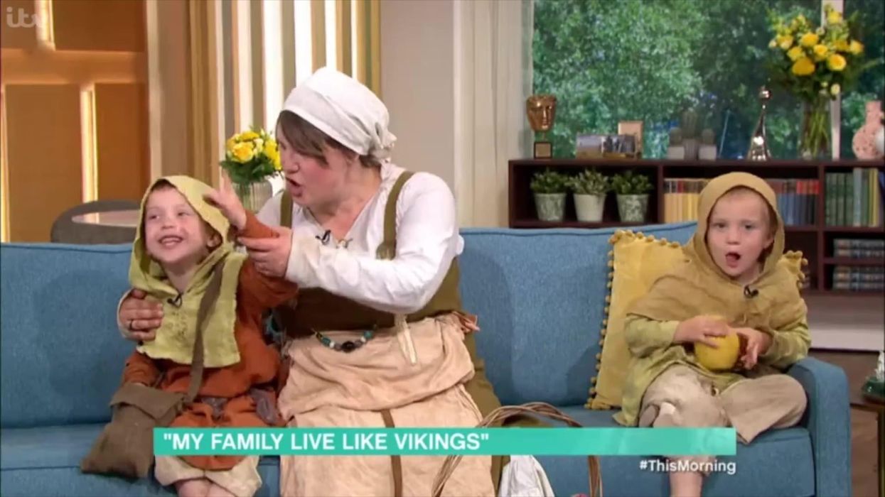 'Viking' children scream over This Morning presenters during chaotic segment