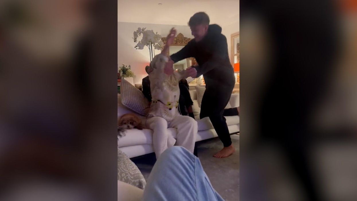 Moment Roman Kemp realises parents are on The Masked Singer - not on holiday