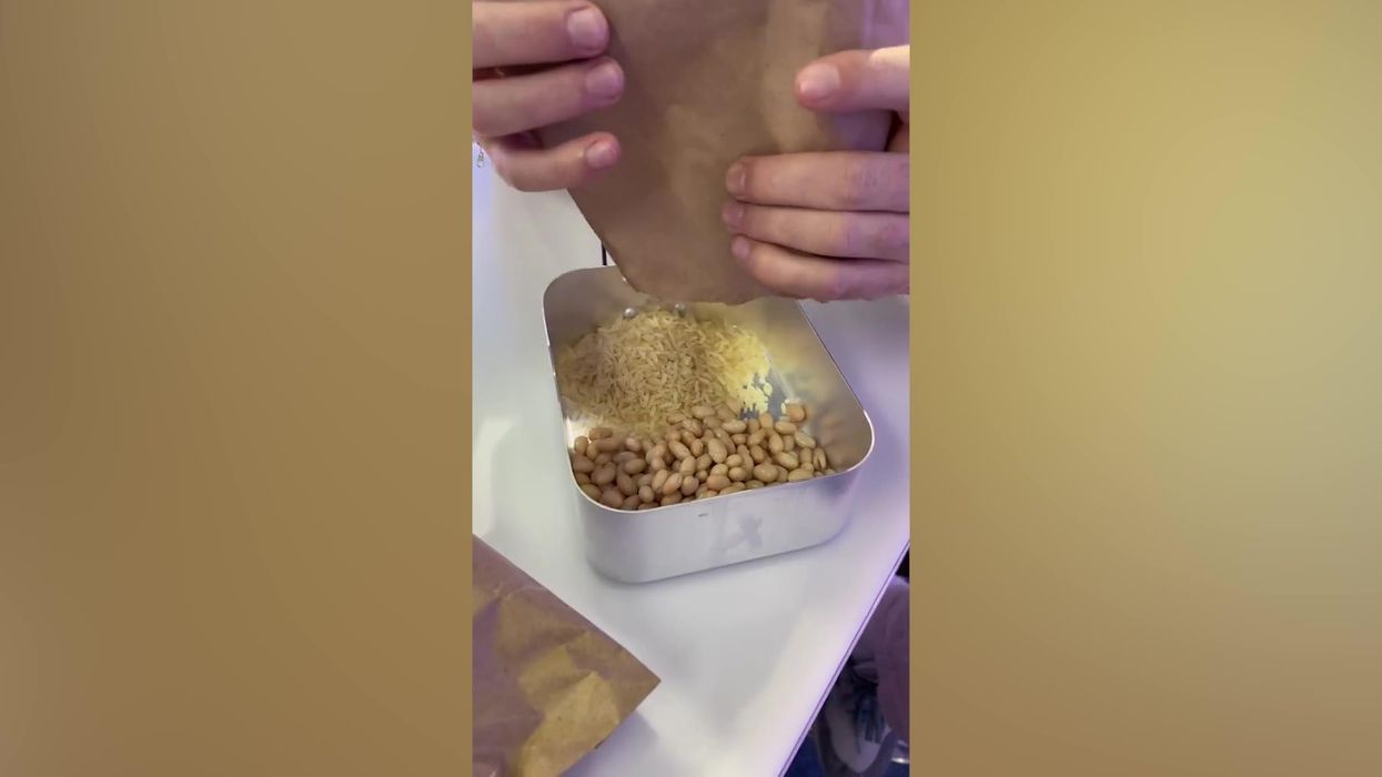Roman Kemp shows off how small the rations really are in I'm a Celeb