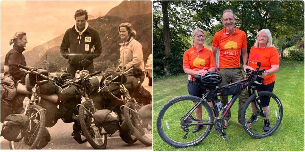 Scots trio reunite 40 years after epic cycling challenge to take on missing link