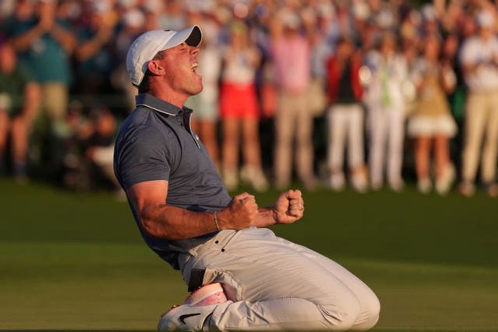Rory McIlroy after winning the Masters at Augusta