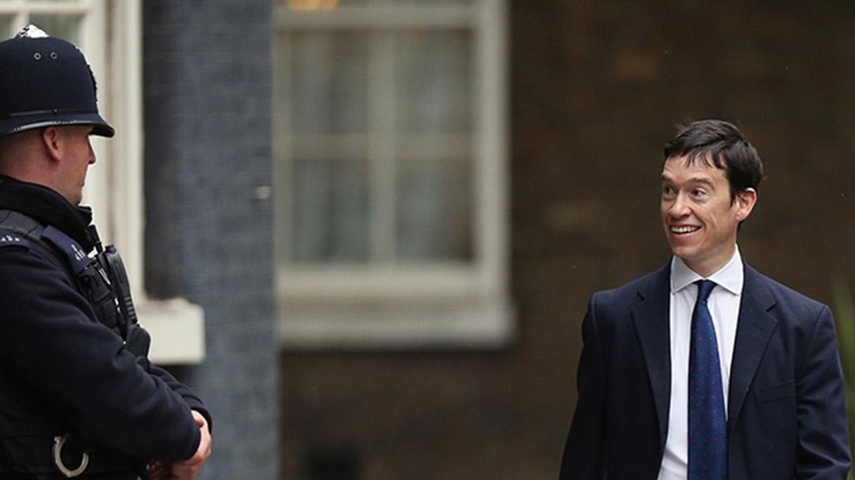 Rory Stewart walking into Downing Street