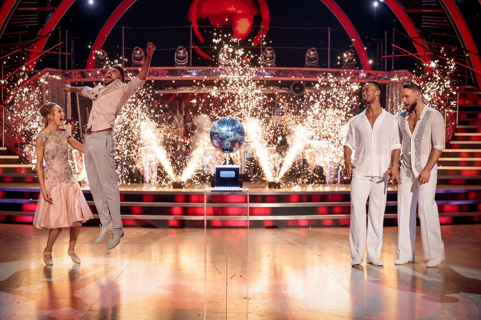 Rose Ayling-Ellis beat John Whaite in the final (BBC/PA)