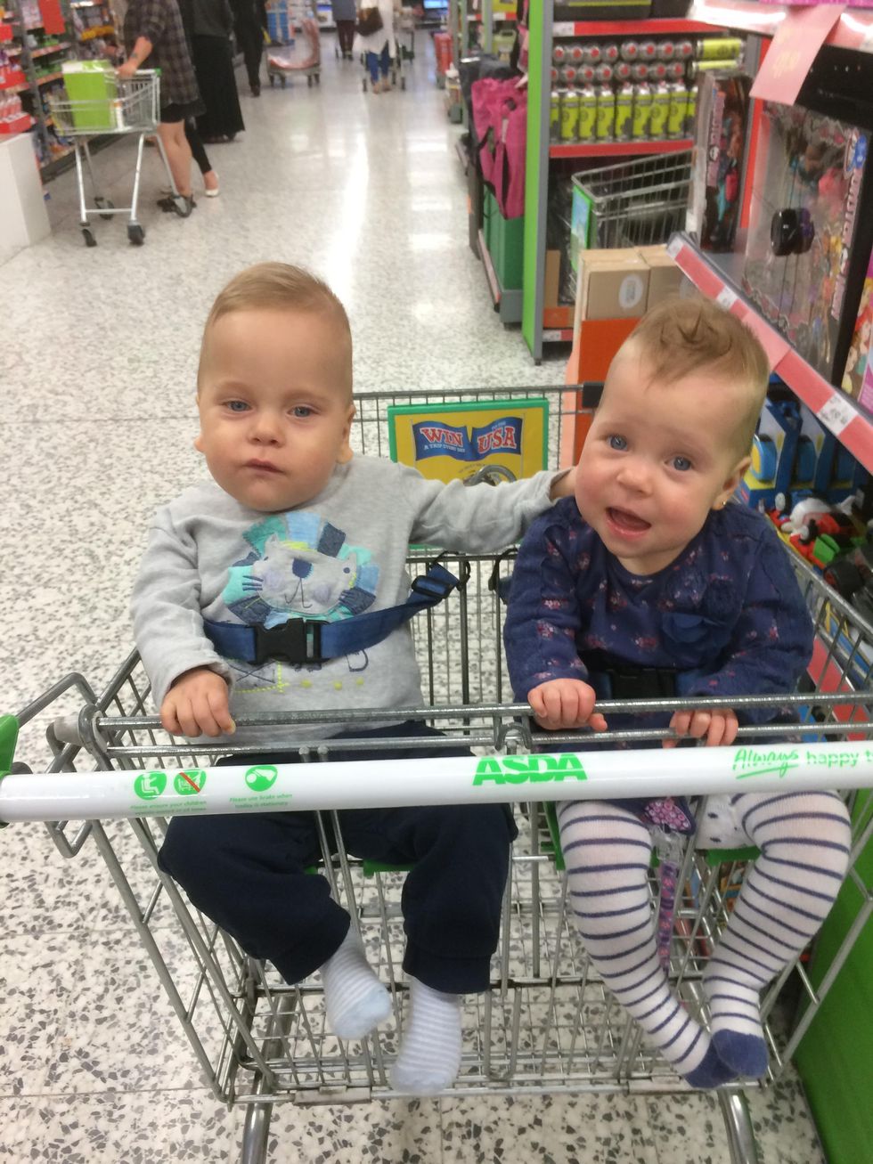 Ross Pollock's twins, Jack and Jasmine