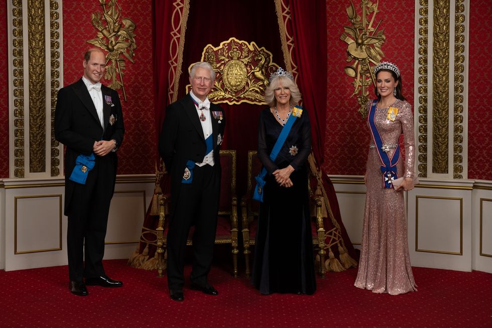 Royal family wax figures