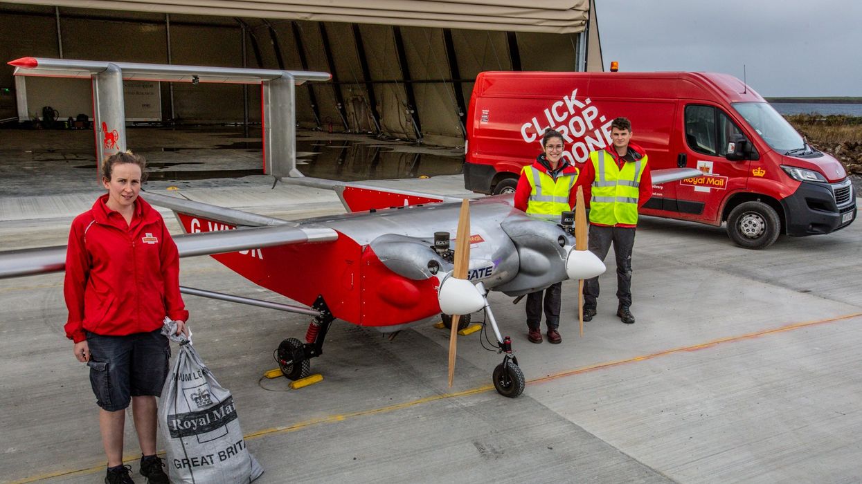 Royal Mail is trialling scheduled, autonomous UAV flights with Windracers Ltd for two weeks between Kirkwall and North Ronaldsay (Colin Keldie/PA)