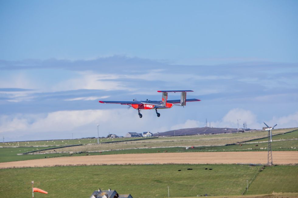Royal Mail is trialling scheduled, autonomous UAV flights with Windracers Ltd for two weeks between Kirkwall and North Ronaldsay (picture credit: Colin Keldie)