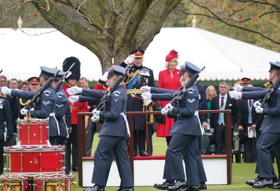 Royal presentation of new standards and colours