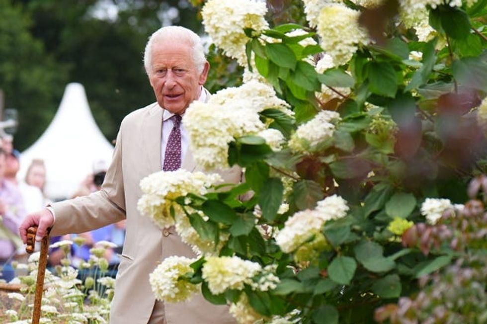Royal visit to RHS Sandringham Flower Show