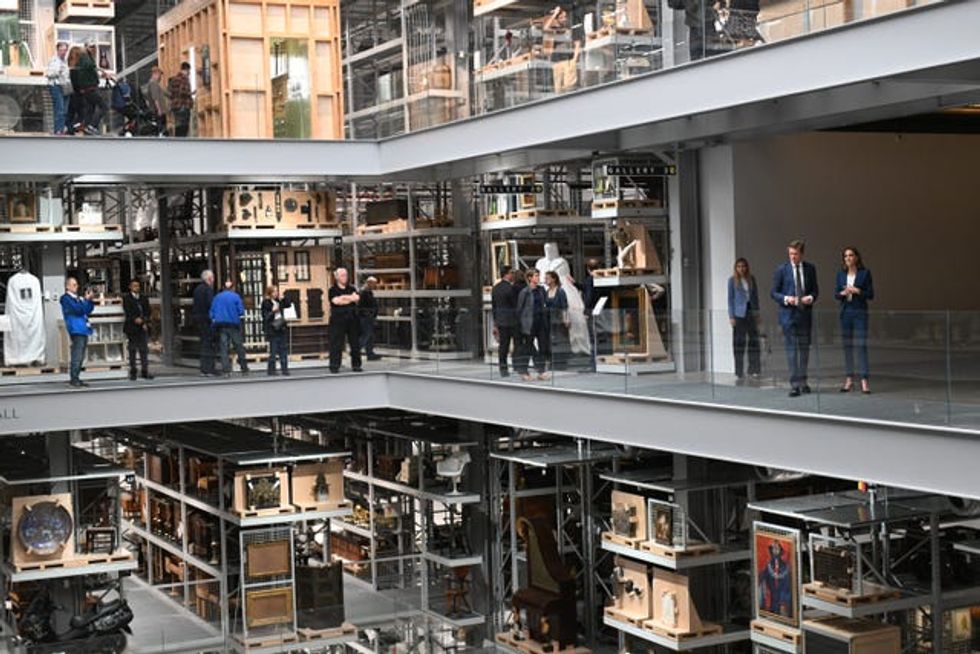 Royal visit to V&A East Storehouse