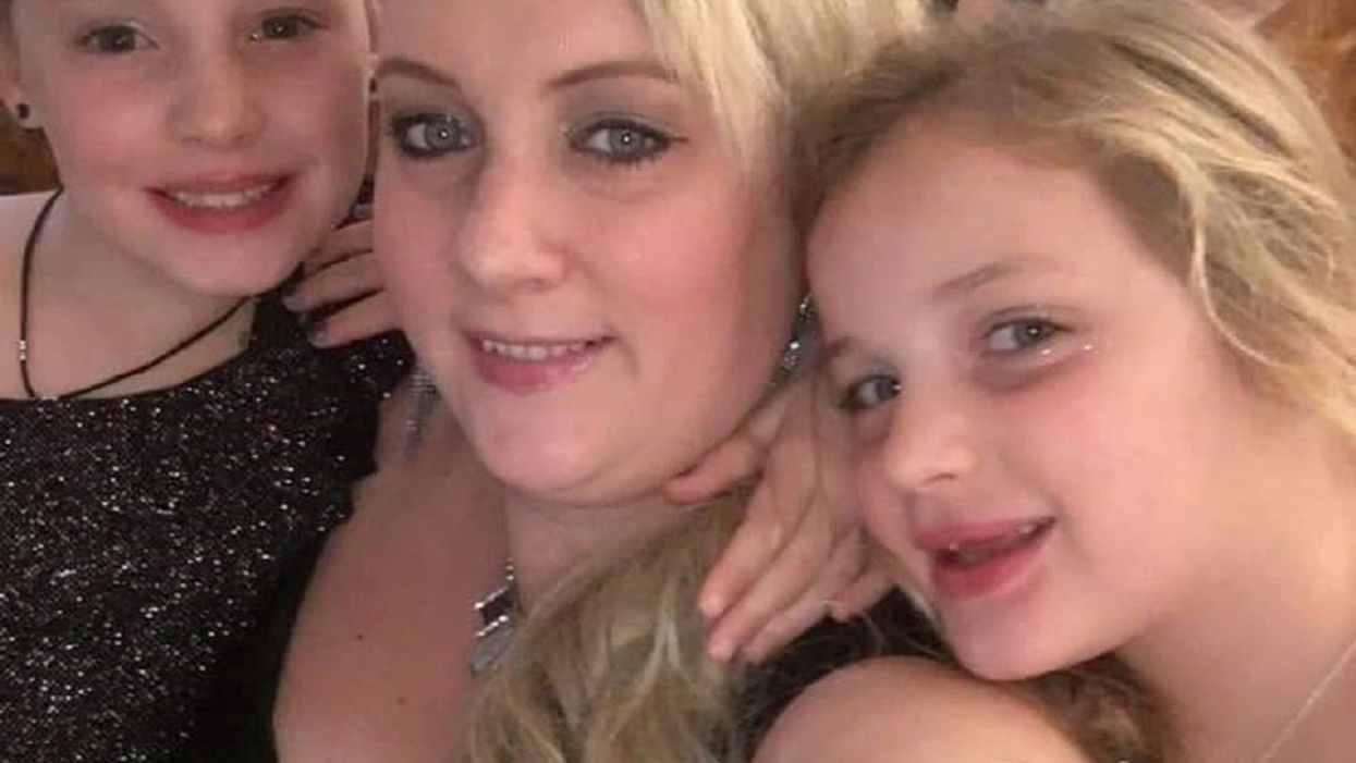 Ruby, 11, Gemma, 38, and Scarlett Ellis, nine (Gemma Ellis/PA).