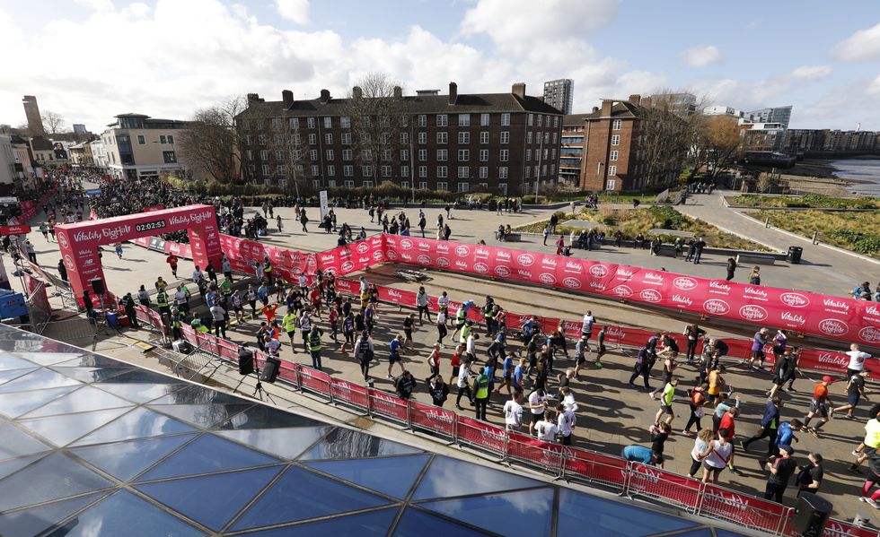 Runners at the Vitality Big Half in London in previous years (PA)