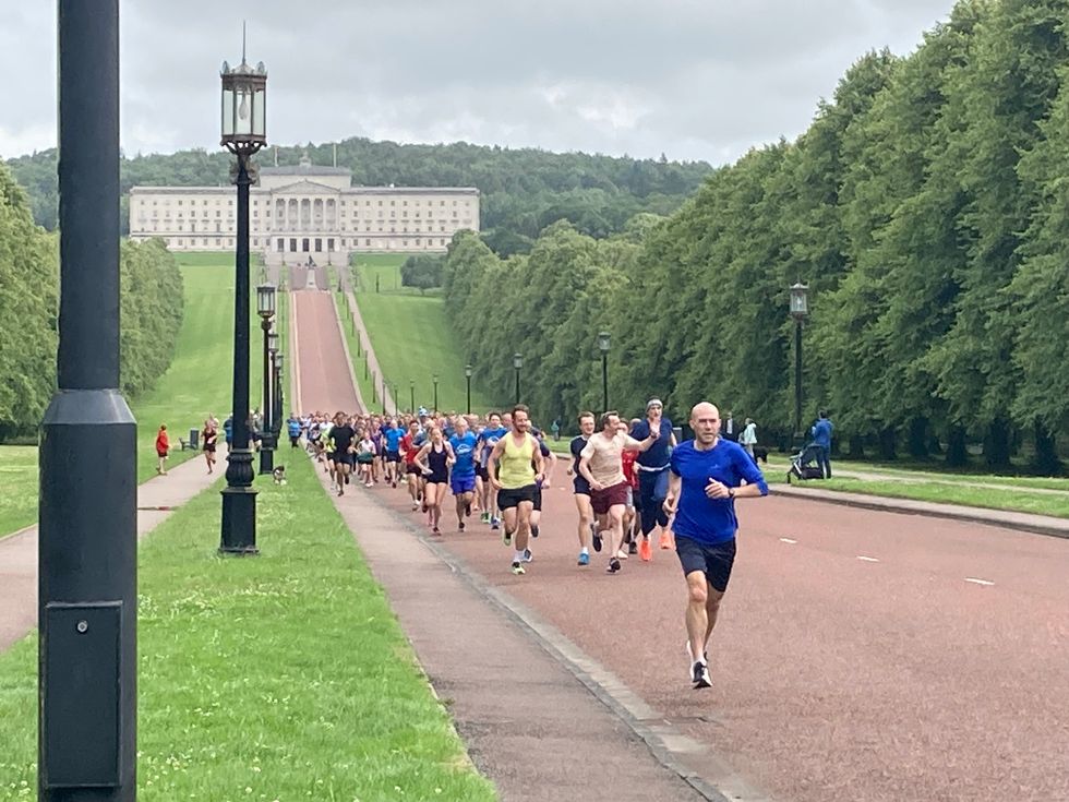 Health officials join Parkrun in Belfast to mark 75th anniversary of the NHS